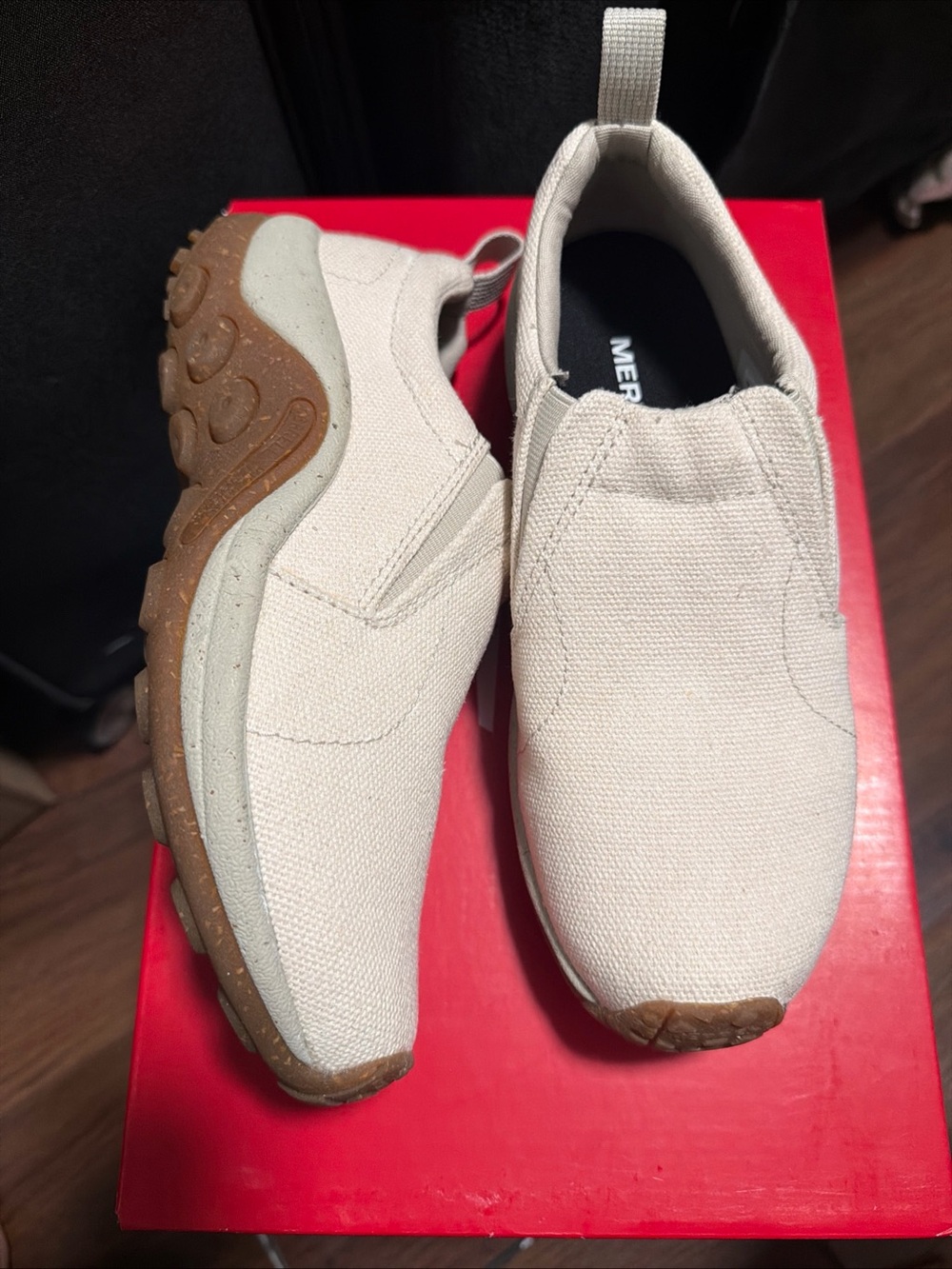 Merrell Jungle Moc Eco Athletic Shoes Mens Hemp Slip-On Low Top Casual Sz 5